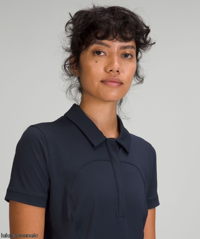 Lululemon Damen DELULU289 | Lululemon Deutschland True Navy Schnell Trocknendes Kurzarm-Poloshirt